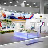 выставочный стенд, обьединенный стенд для российских кораблестроителей