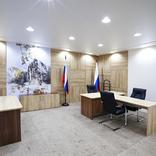 выставочный стенд, solemn reception of president of russia at zvezda shipbuilding plant