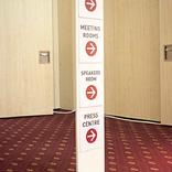 выставочный стенд, decoration of scene, congress zones and grand opening ceremony