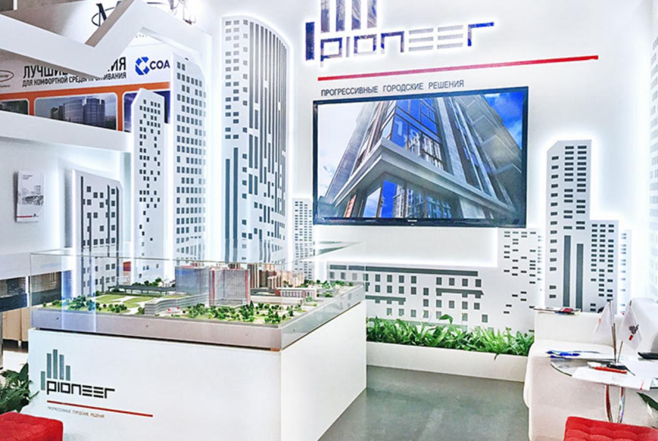 выставочный стенд, stand for pioneer developer company