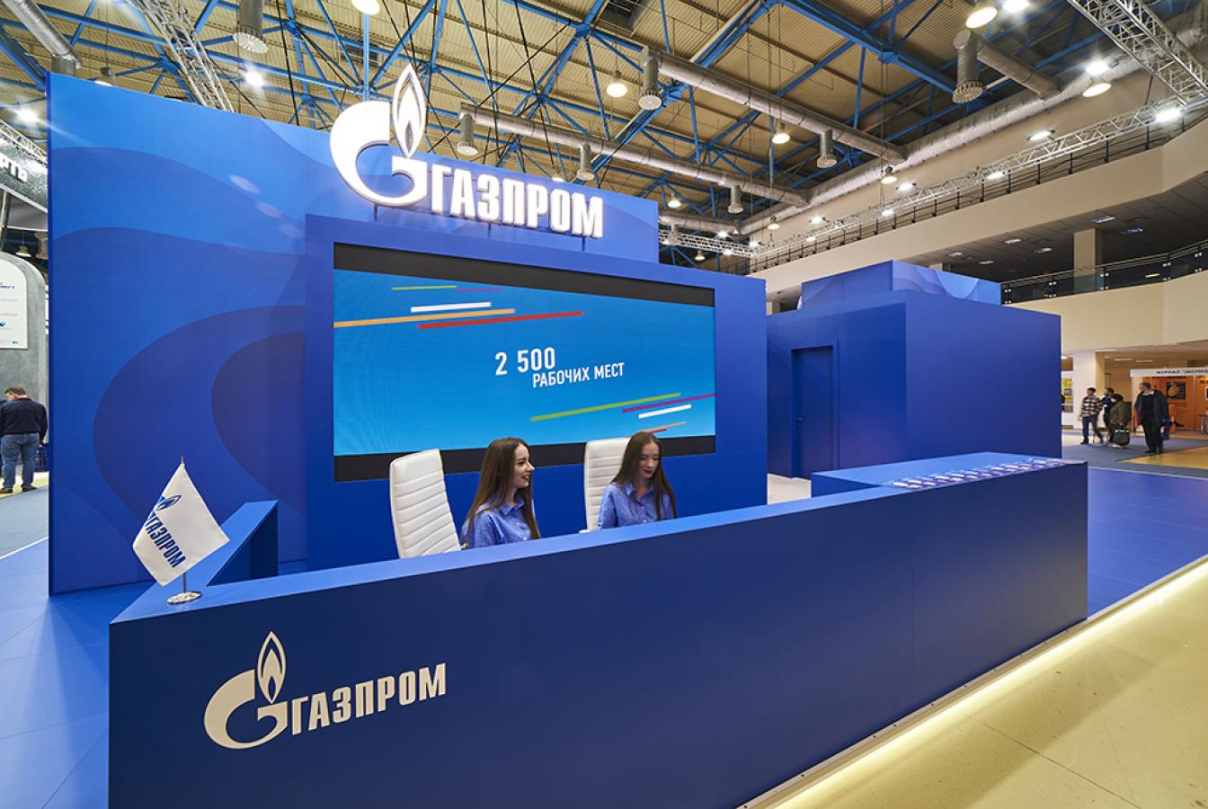 выставочный стенд, стенд для пао "газпром"