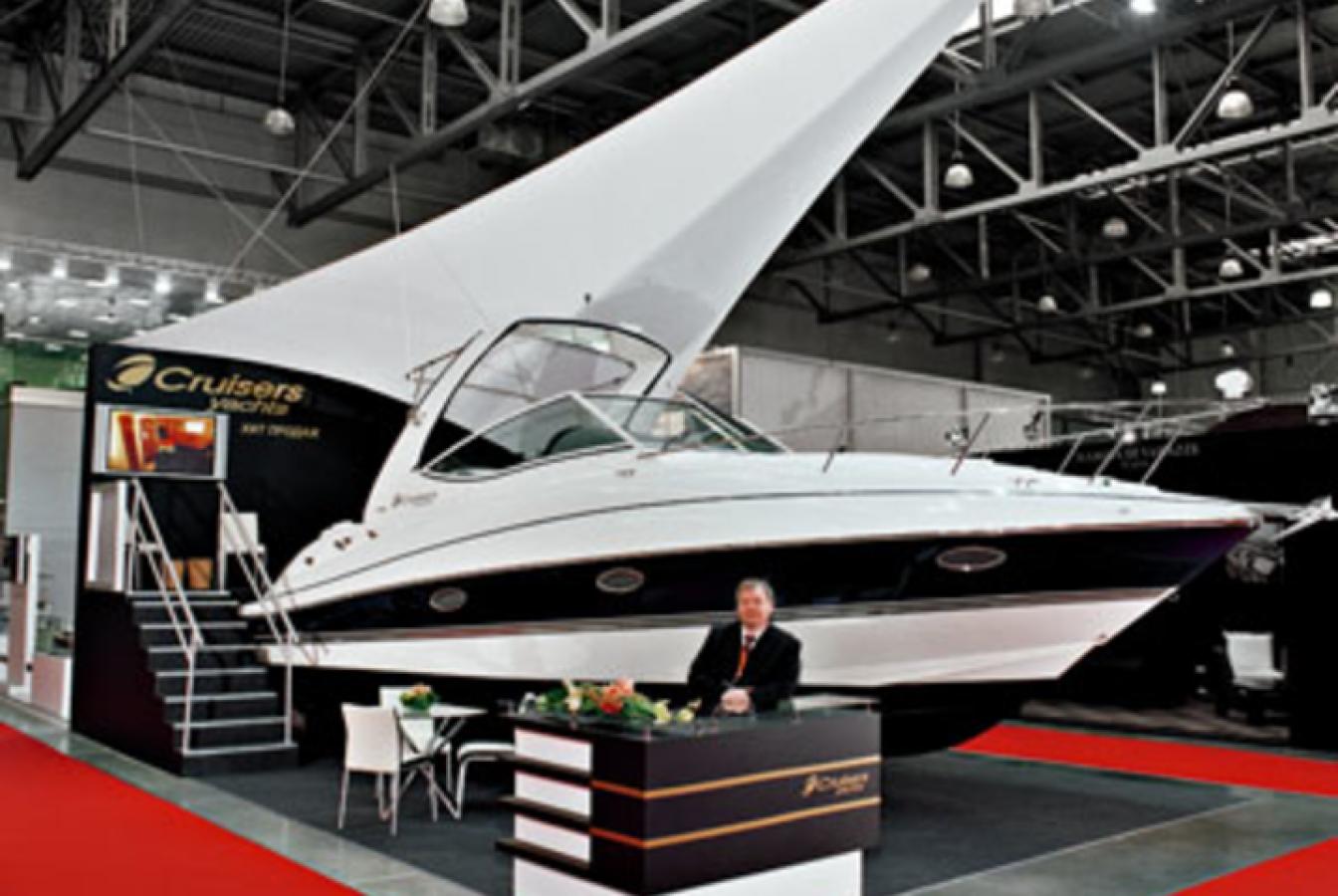 выставочный стенд, stand for premium yachts