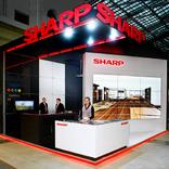 выставочный стенд, стенд для компании sharp