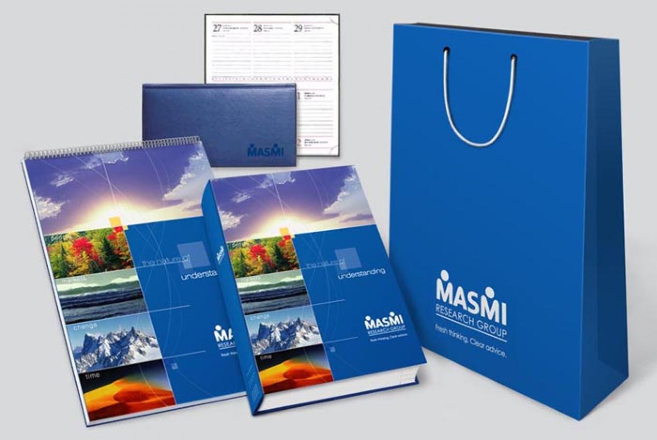 выставочный стенд, полиграфическая продукция для компании masmi