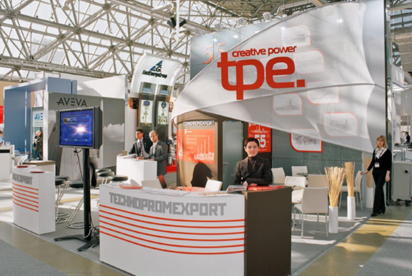 выставочный стенд, стенд для компании "технопромэкспорт"