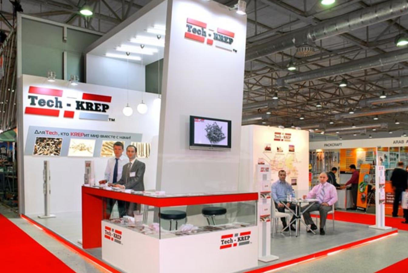 выставочный стенд, стенд для компании techkrep