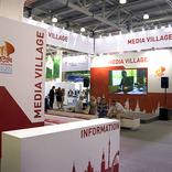 выставочный стенд, медиа вилладж для 21го мирового нефтяного конгресса