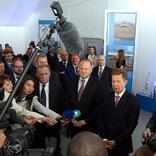 выставочный стенд, gazprom commissions kaliningrad ugs facility