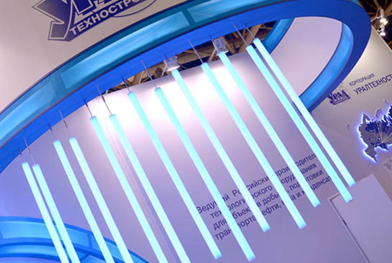 выставочный стенд, cтенд для компании уралтехнострой