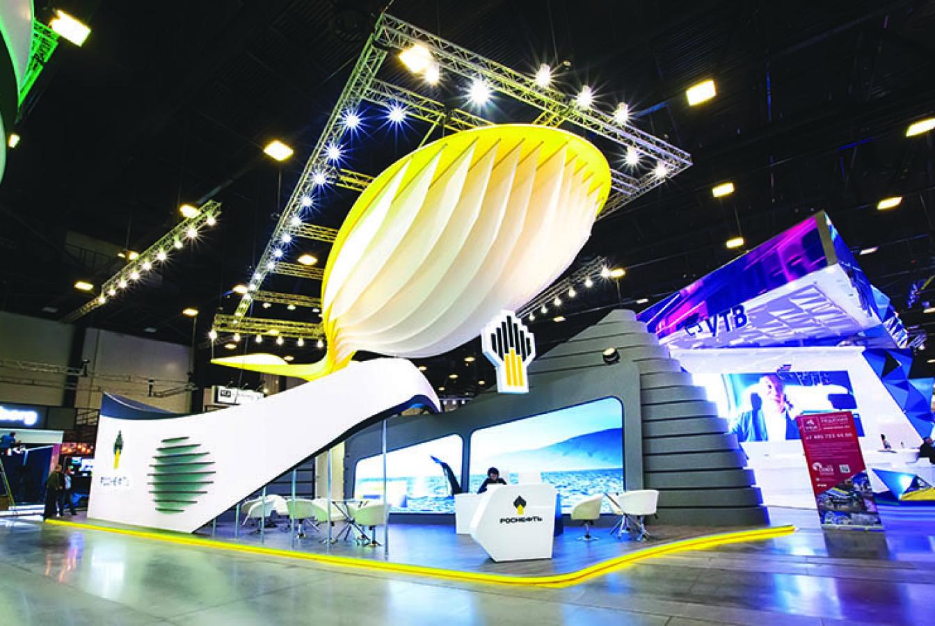 выставочный стенд, стенд для пао "нк "роснефть"