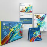 выставочный стенд, new year's gift package and calendars for technoserv