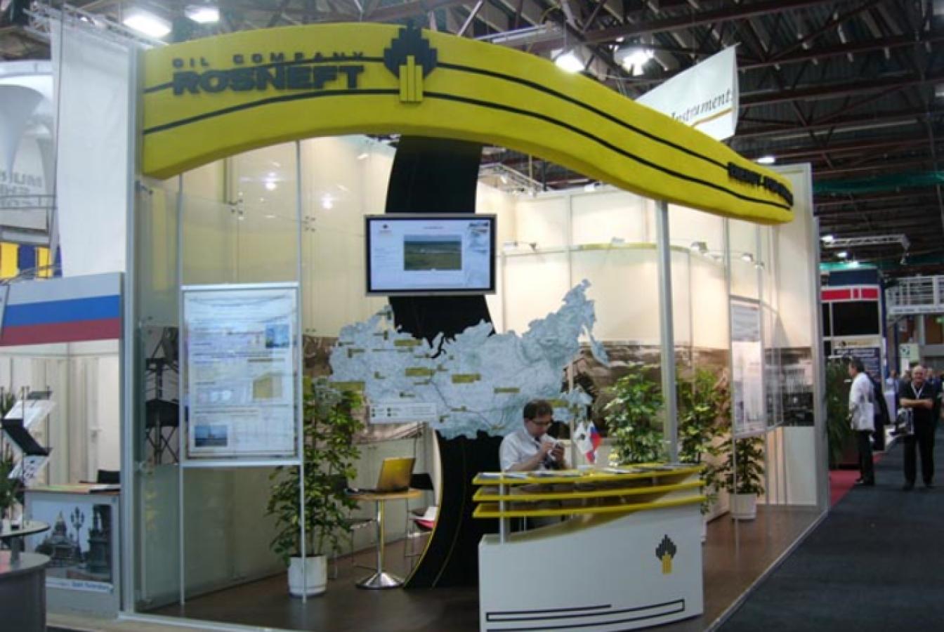 выставочный стенд, stand for rosneft 