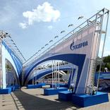 выставочный стенд, оформление корпоративного фестиваля «факел» для оао "газпром"