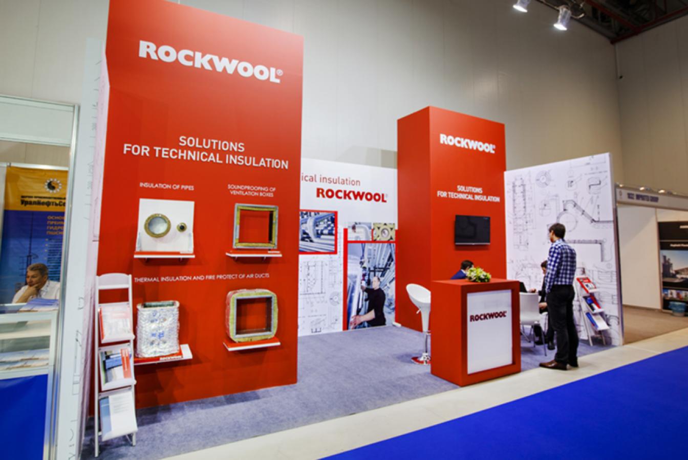 выставочный стенд, stand for rockwool company