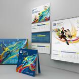 выставочный стенд, new year's gift package and calendars for technoserv