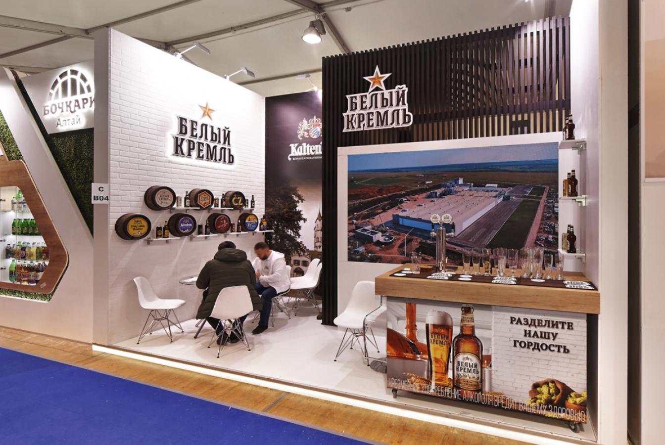 выставочный стенд, стенд для компании "белый кремль"