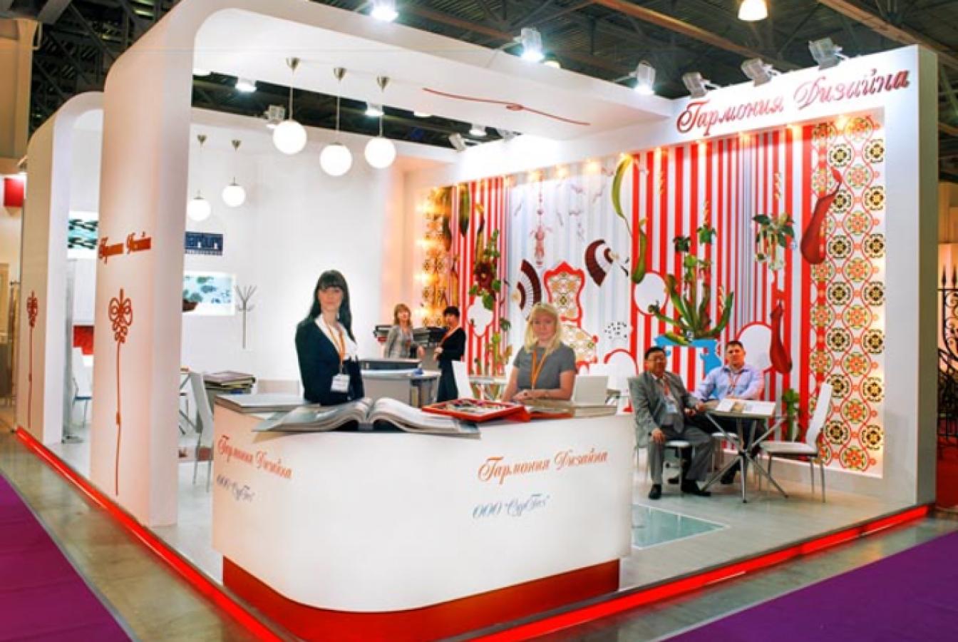 выставочный стенд, стенд для компании "гармония дизайна"