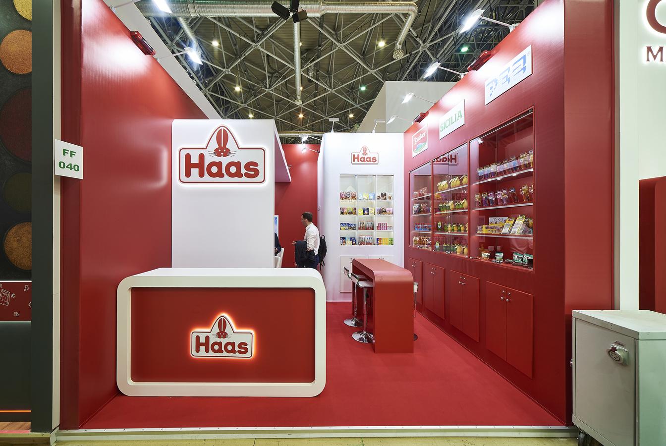 выставочный стенд, стенд для компании haas