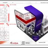 выставочный стенд, стенд для компании "мягков"