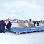 выставочный стенд, official ceremony at the kharasavay gas field of yamal