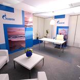 выставочный стенд, gazprom commissions kaliningrad ugs facility