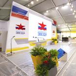 выставочный стенд, solemn reception of president of russia at zvezda shipbuilding plant