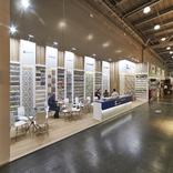 выставочный стенд, стенд компании "саратовские обои"