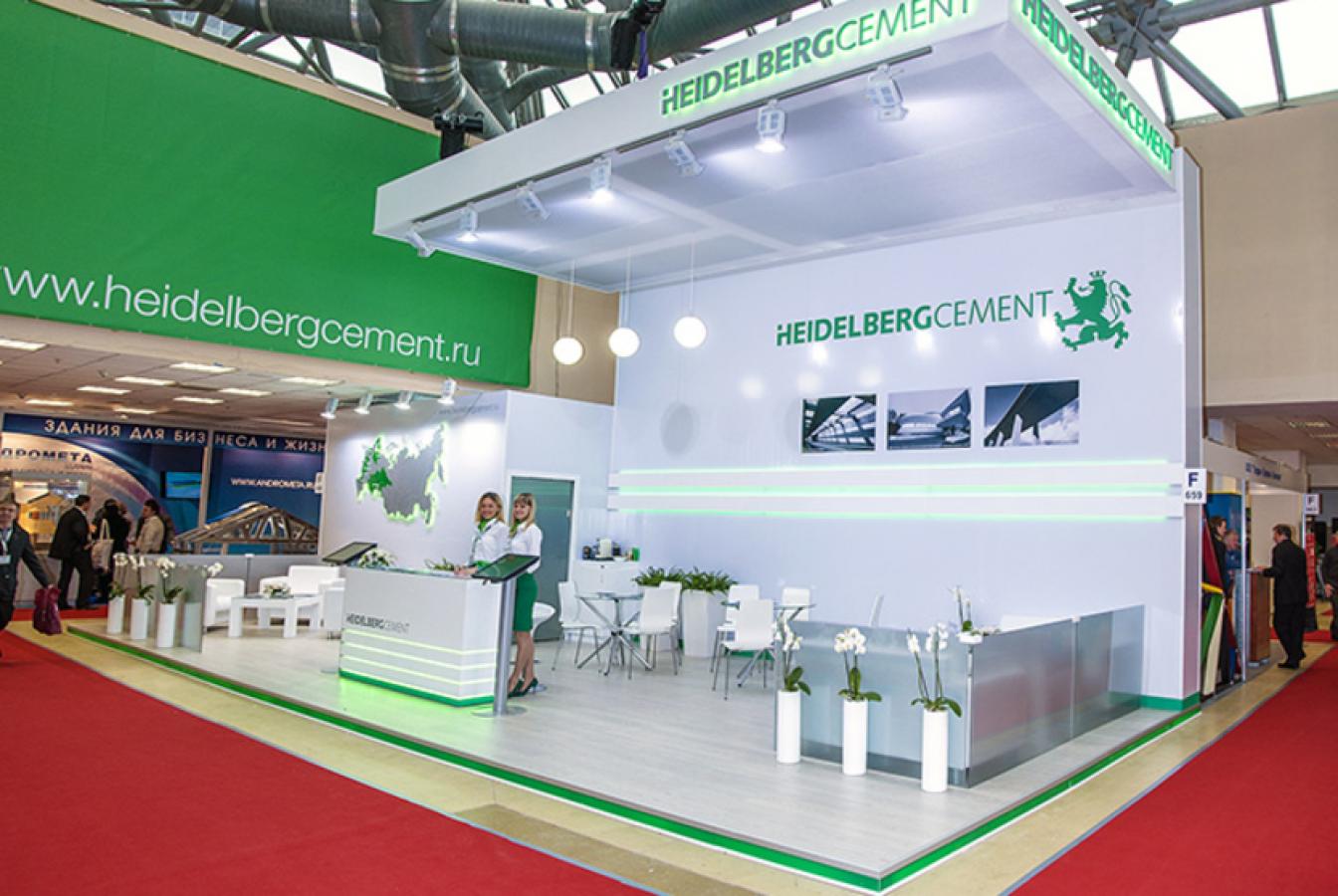 выставочный стенд, stand for heidelberg cement