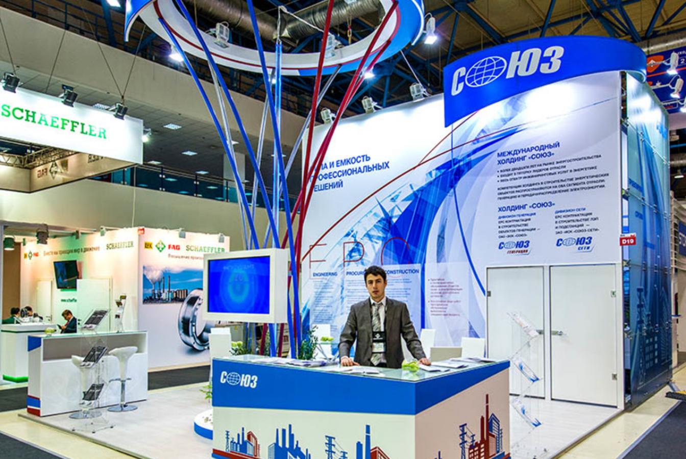 выставочный стенд, stand for soyuz company