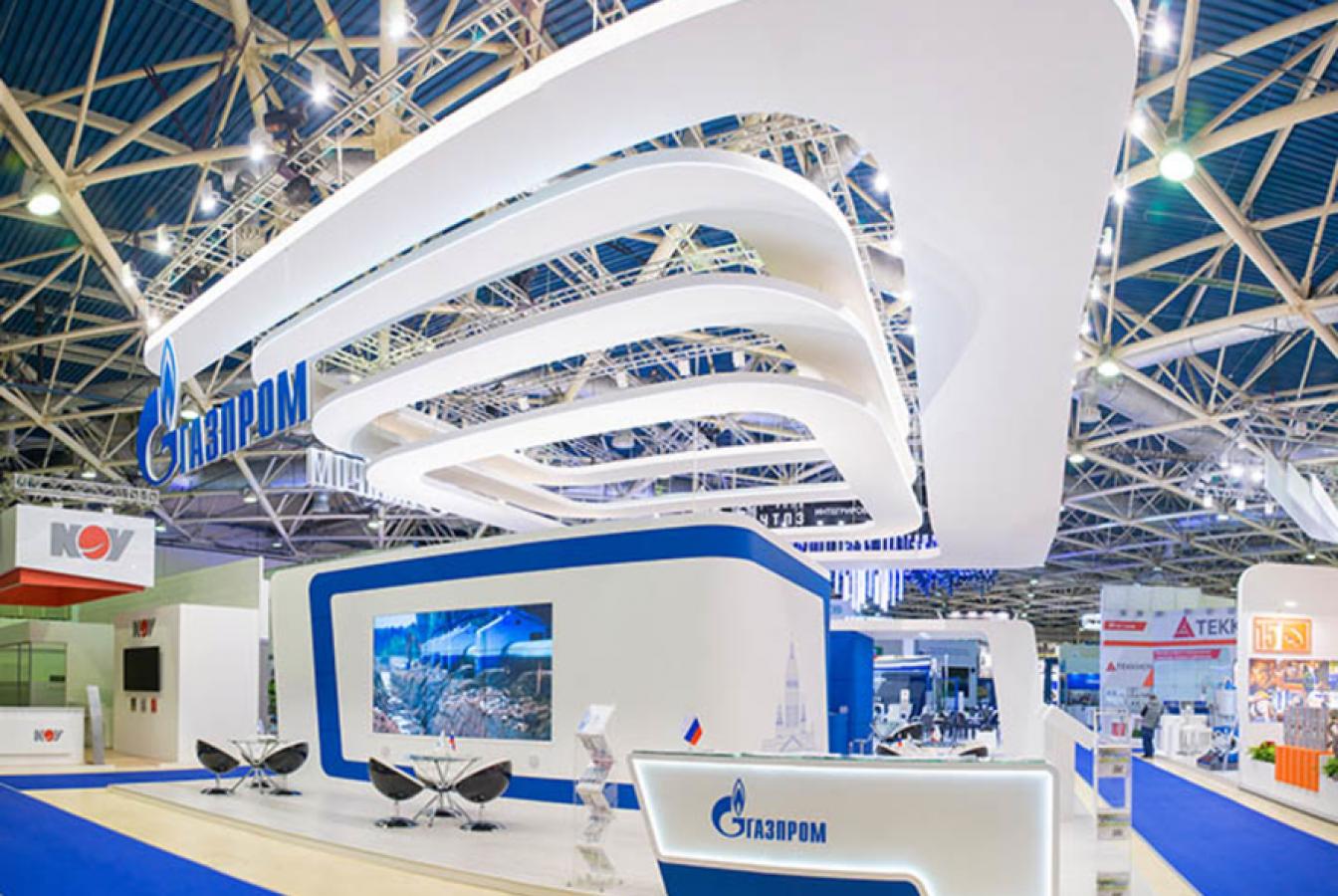 выставочный стенд, стенд для пао «газпром»