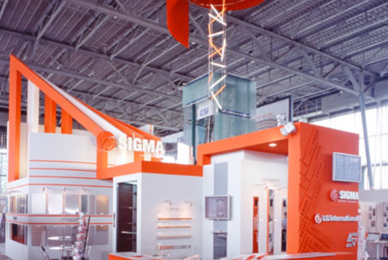 выставочный стенд, stand for sigma lg company
