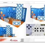 выставочный стенд, стенд для компании "интерфом"