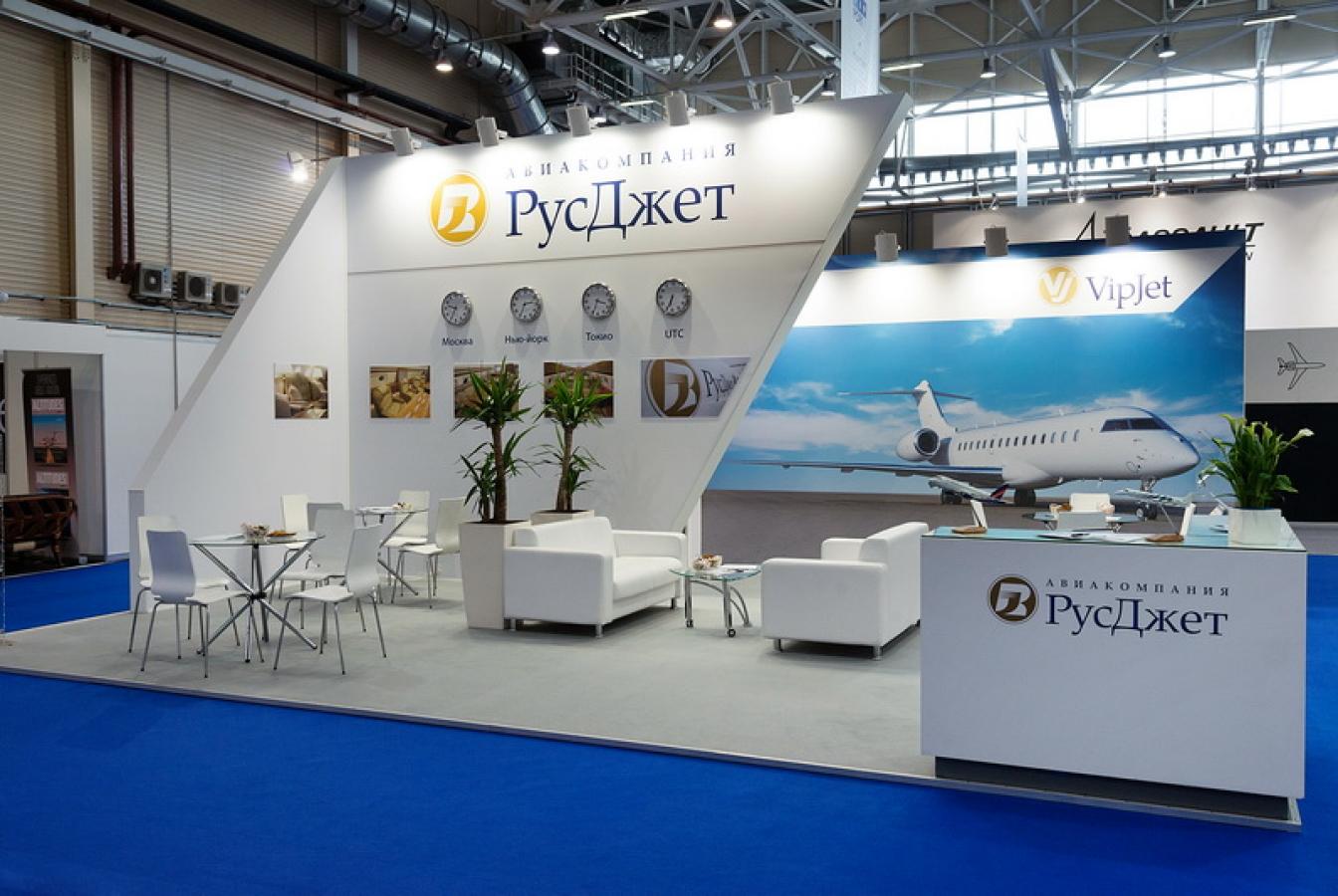 выставочный стенд, stand for rusjet company