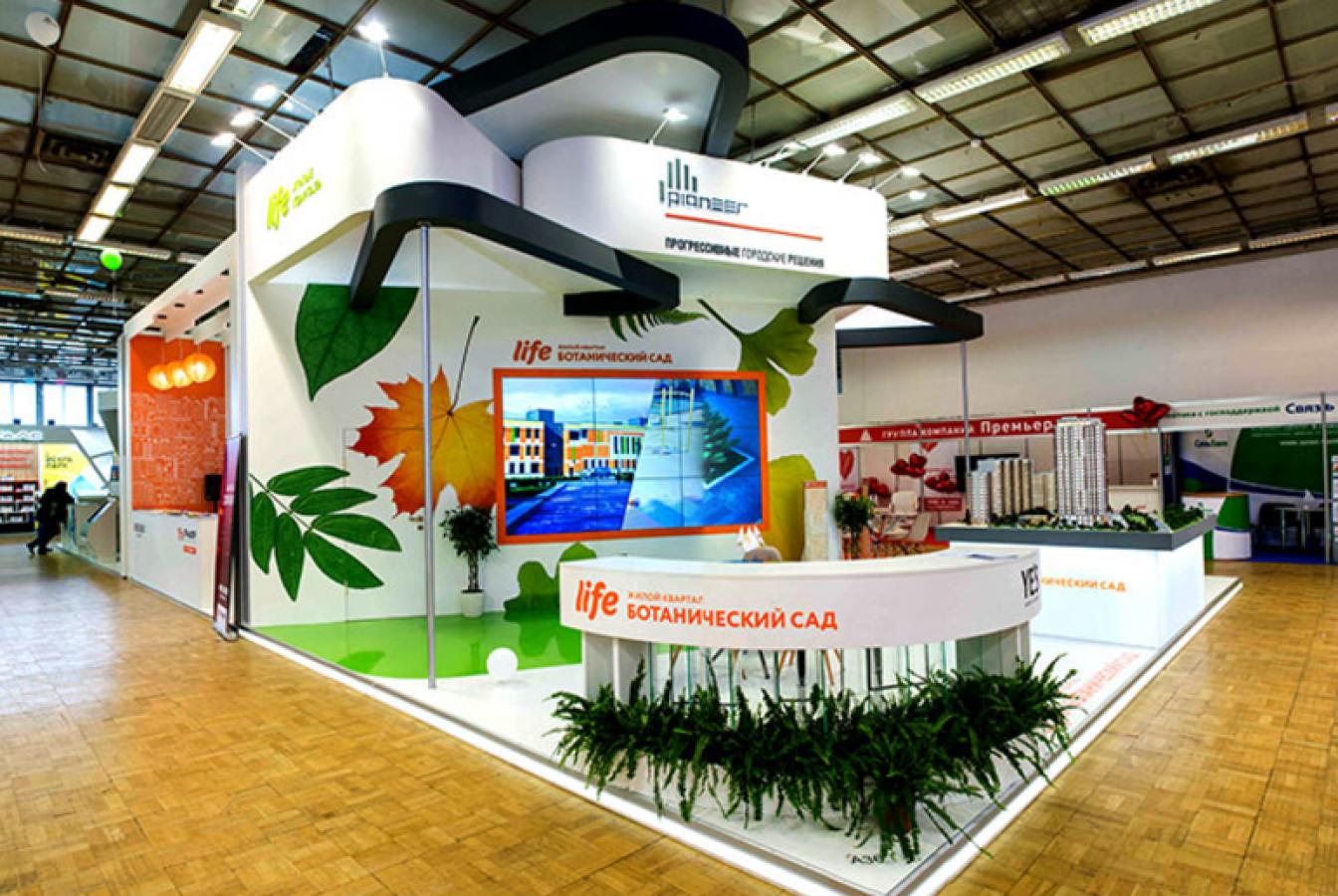 выставочный стенд, stand for pioneer company