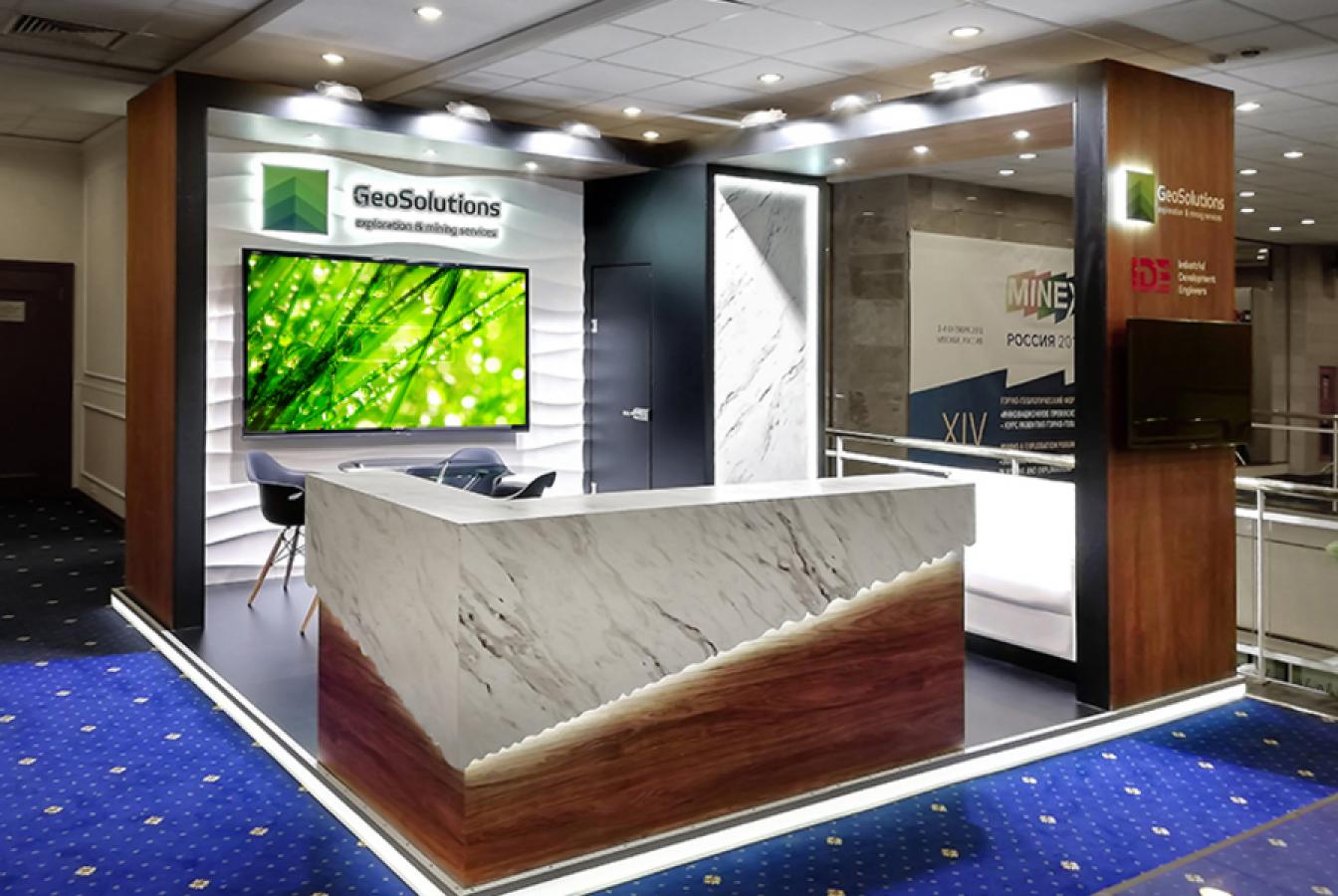 выставочный стенд, stand for geosolutions 