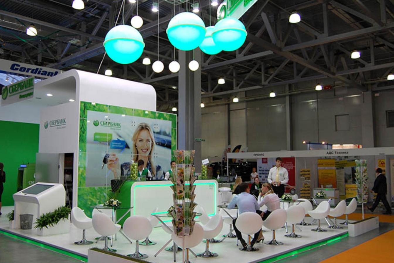 выставочный стенд, стенд для сбербанка россии оао