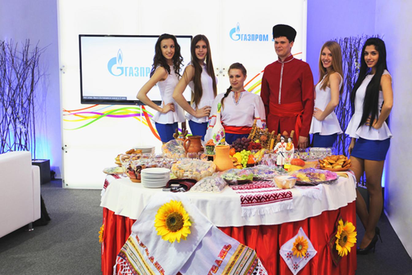 выставочный стенд, торжественное открытие компрессорной станции "краснодарская" для оао "газпром"