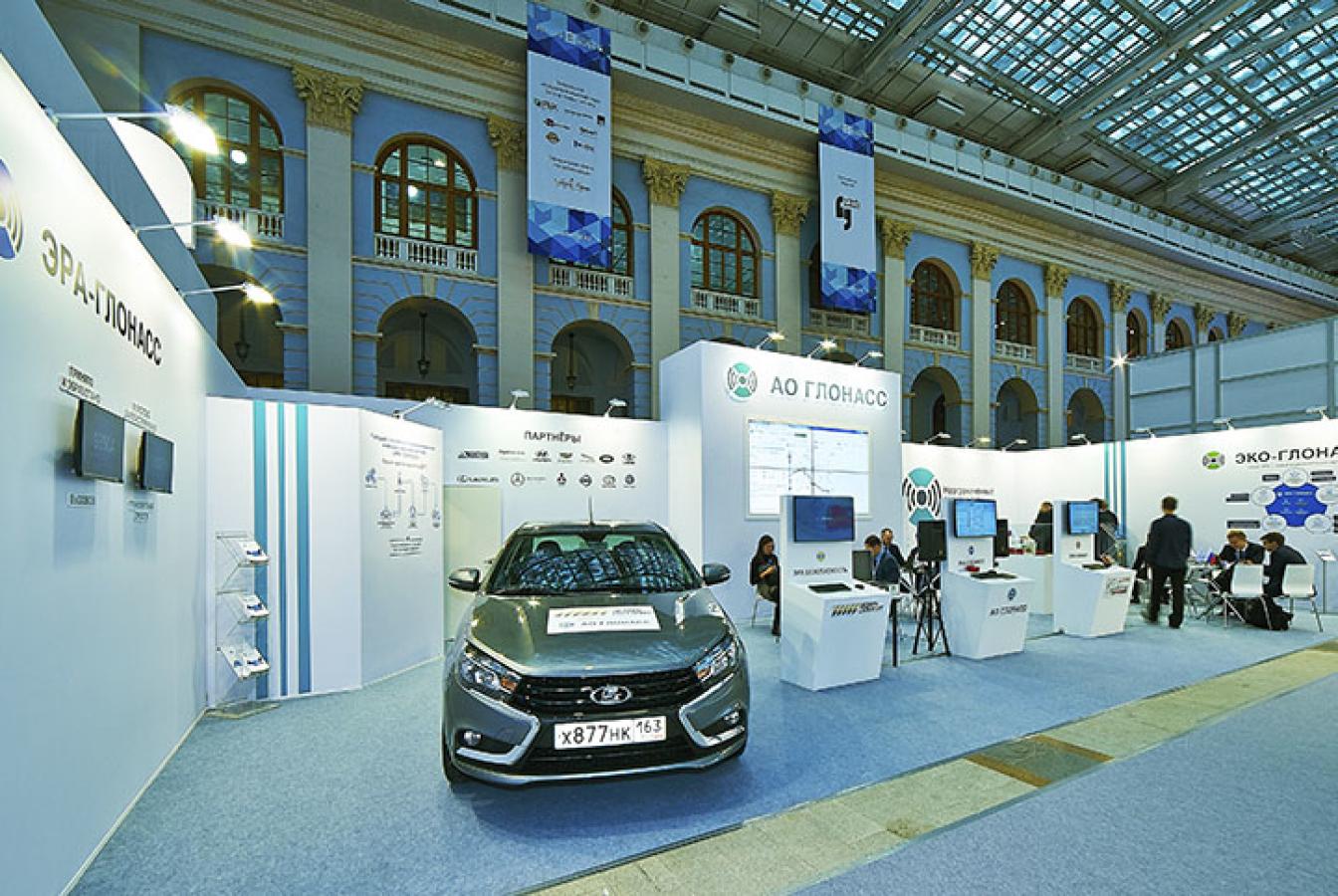 выставочный стенд, stand for glonass