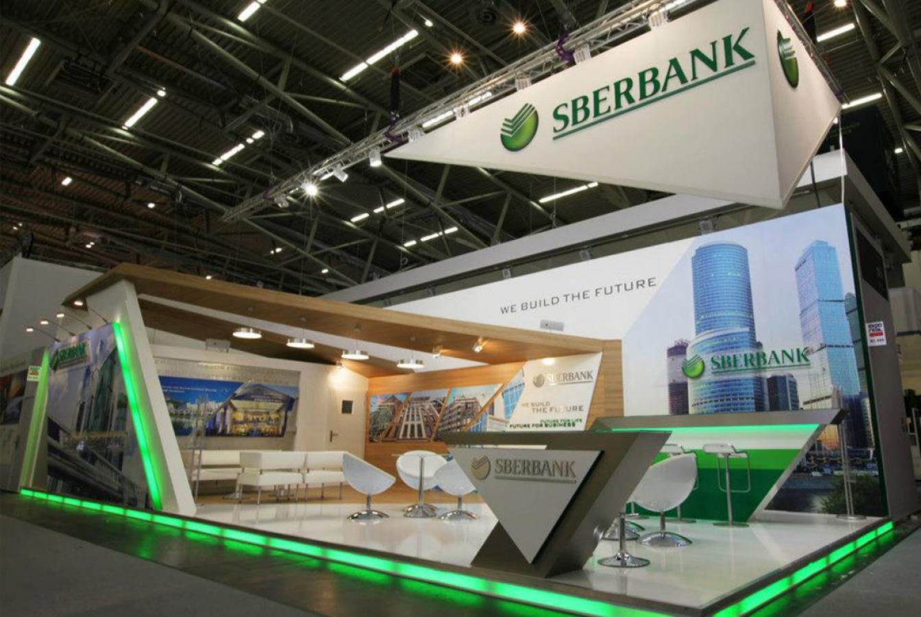 выставочный стенд, стенд для сбербанка россии оао