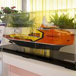 выставочный стенд, solemn reception of president of russia at zvezda shipbuilding plant