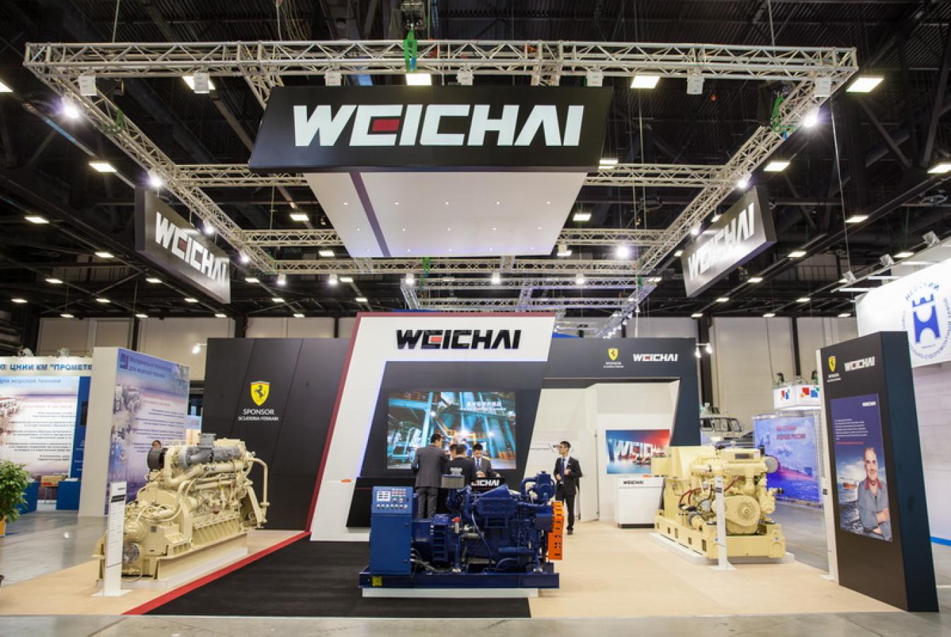 выставочный стенд, stand for weichai company