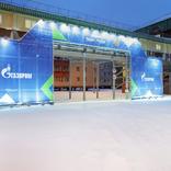 выставочный стенд, official ceremony at the bovanenkovskoye field third gas production facility