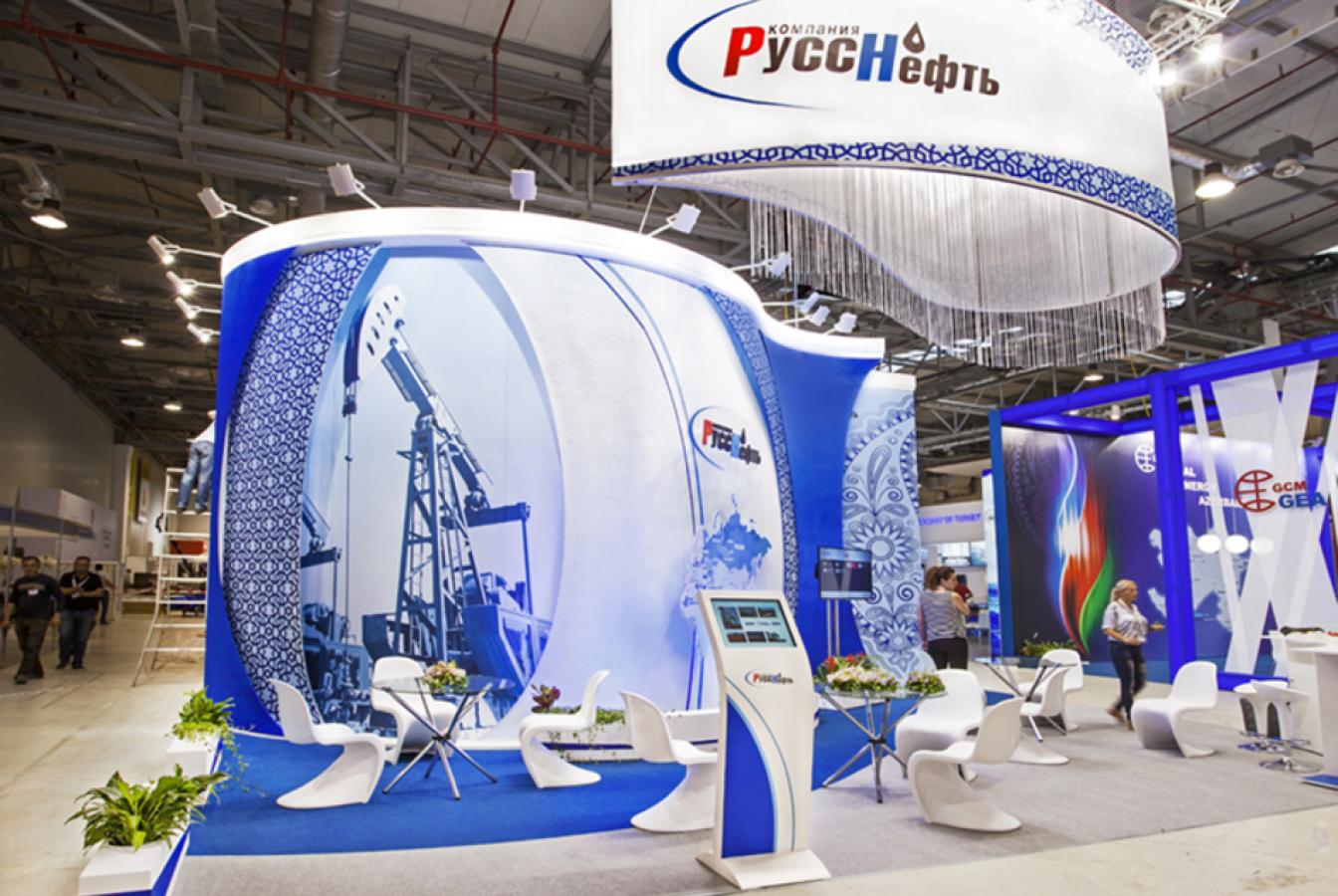 выставочный стенд, stand for russneft company