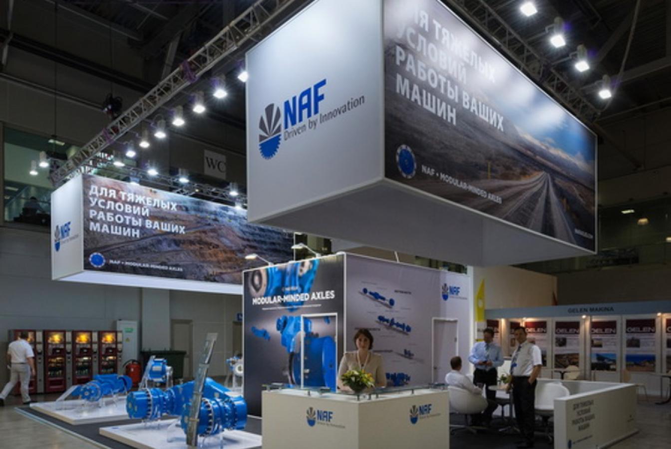 выставочный стенд, стенд для компании naf