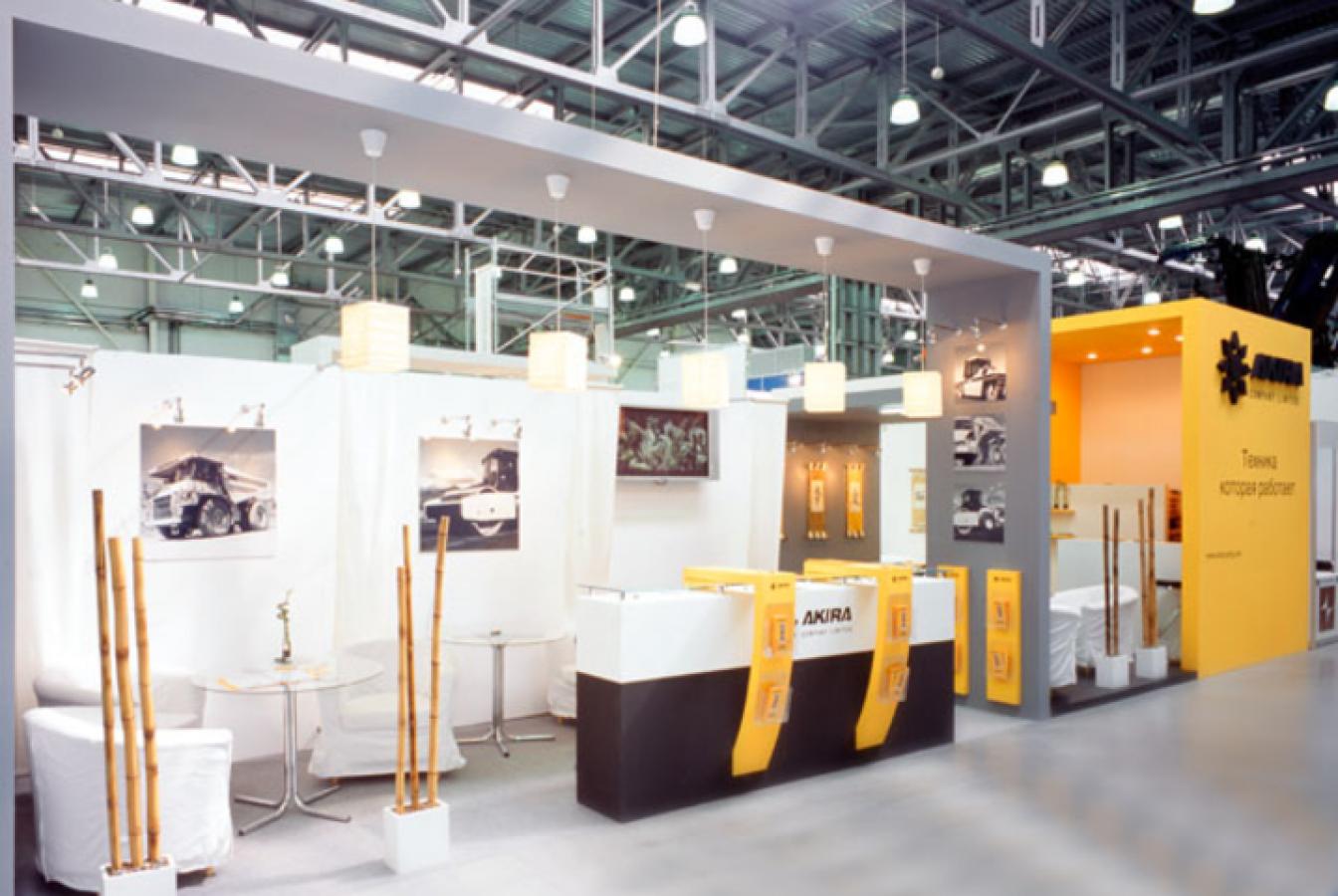 выставочный стенд, стенд для компании "акира"