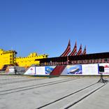 выставочный стенд, solemn reception of president of russia at zvezda shipbuilding plant