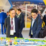 выставочный стенд, solemn reception of president of russia at zvezda shipbuilding plant