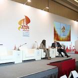 выставочный стенд, оформление конгресса, сцены церемонии открытия на 21м мировом нефтяном конгрессе 