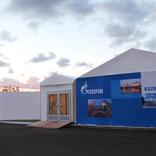 выставочный стенд, gazprom commissions kaliningrad ugs facility