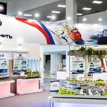 выставочный стенд, обьединенный стенд для российских кораблестроителей